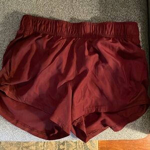 Women’s Maroon Running Shorts